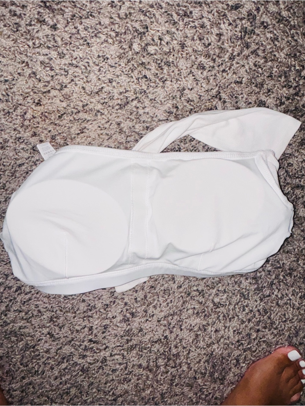 HALARAS OFF THE SHOULDER WITH BUILT IN BRA EVERYDAY TOP - Picture 5 of 7